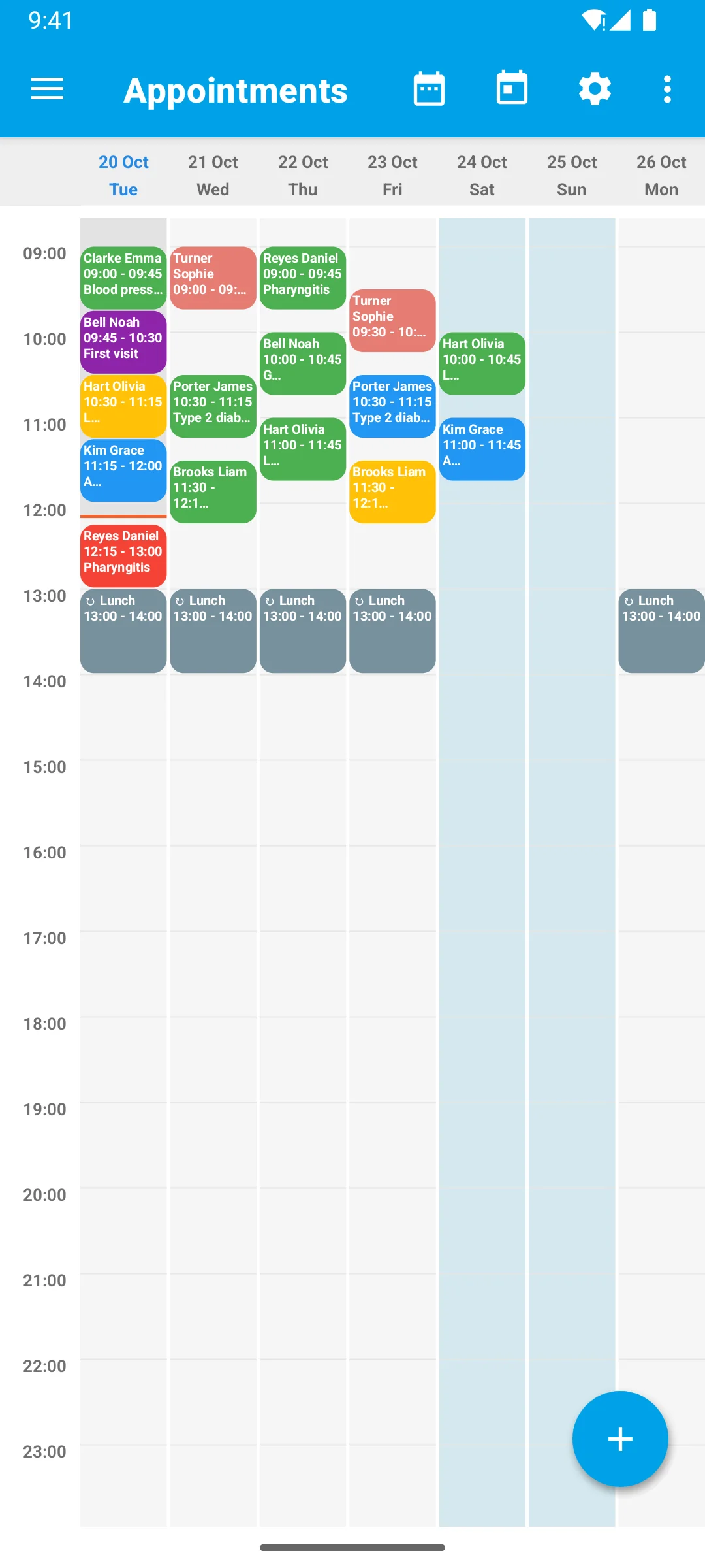 Your week at a glance