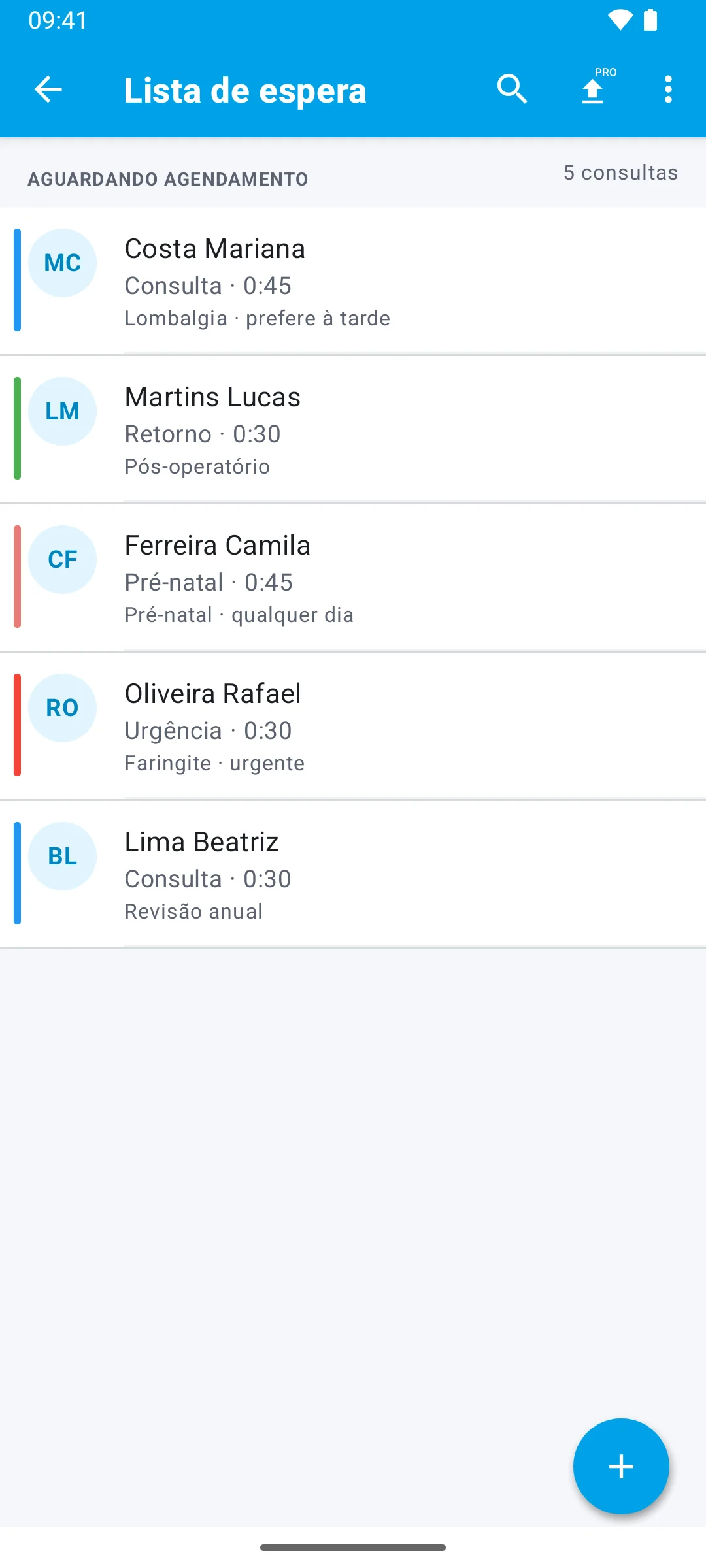 Preencha os horários vagos